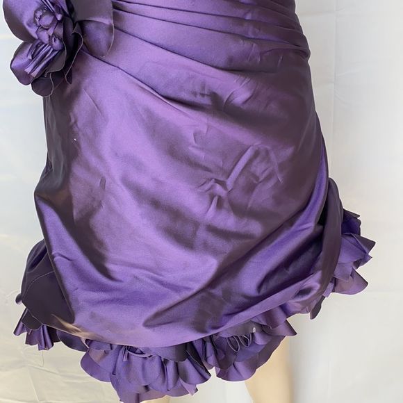 Mari Lee strapless purple prom dress size 3/4 - Picture 8 of 15